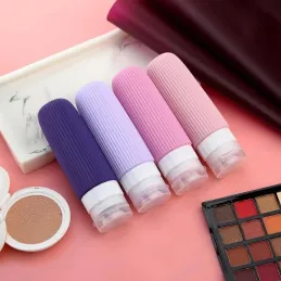 Putni set silikonskih bočica za kozmetiku EMPORA / Ružičasta