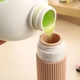 Putni set silikonskih bočica za kozmetiku EMPORA / Zlatna