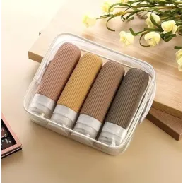 Putni set silikonskih bočica za kozmetiku EMPORA / Zlatna