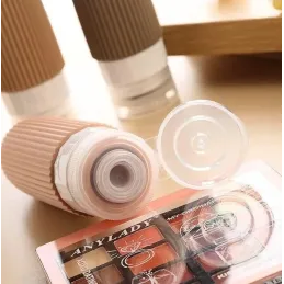 Putni set silikonskih bočica za kozmetiku EMPORA / Zlatna