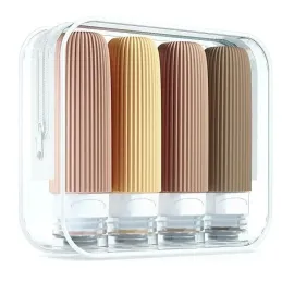 Putni set silikonskih bočica za kozmetiku EMPORA / Zlatna