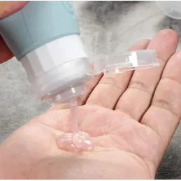 Putni set silikonskih bočica za kozmetiku EMPORA / Crna