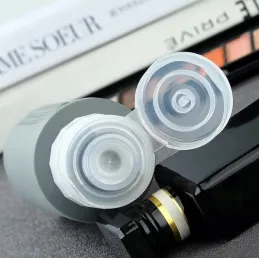 Putni set silikonskih bočica za kozmetiku EMPORA / Crna