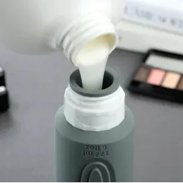 Putni set silikonskih bočica za kozmetiku EMPORA / Crna