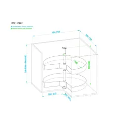 Karusel THANOS 270° puno dno / Antracit