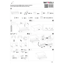 Potpuno izvlačna rešetka THANOS s ublaživačem / Antracit