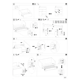 Potpuno izvlačna rešetka THANOS s ublaživačem / Antracit