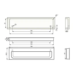 Umetak za ugradnju TALIA / Crna mat