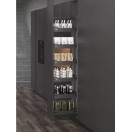 Stalak za hranu hrane THANOS 1259 - 1659 mm s prigušivanjem / Antracit