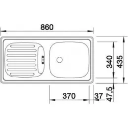 Nerđajući sudoper Blanco TIPO 45 S Compact