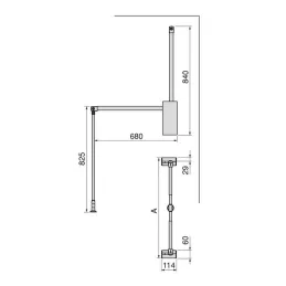 Izvlačiva vješalica SWAY / Titan