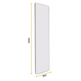 Izvlačno i okretno ogledalo za ormar QUARTZ / Aluminij