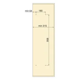 Izvlačno i okretno ogledalo za ormar QUARTZ / Aluminij