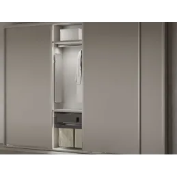 Izvlačno i okretno ogledalo za ormar QUARTZ / Aluminij