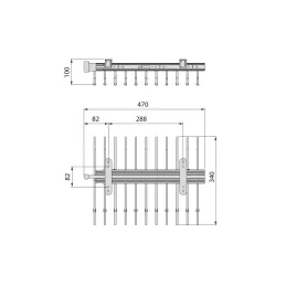 Izvlačiva vješalica za hlače ALMA / Titan