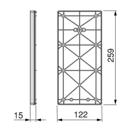 Podloga za vješalicu SWAY - 2 kom / Titan