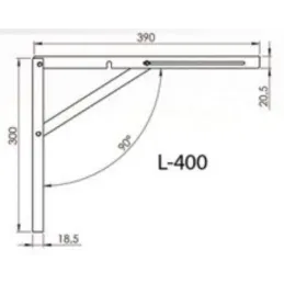 Sklopna metalna konzola / Pocinčana