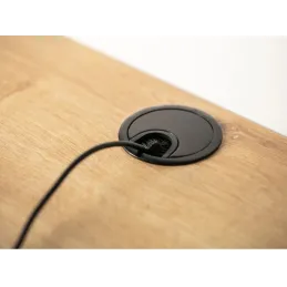 Prolaz za kabele LINDA 80 / Crna mat