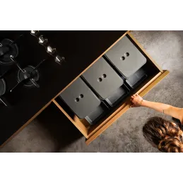 Kanta za otpad za ladicu SEPAROX 600 mm 1x16L + 2x8L / Antracit