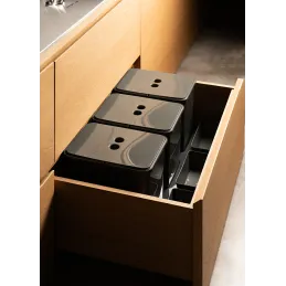 Kanta za otpad za ladicu SEPAROX 600 mm 1x16L + 2x8L / Antracit