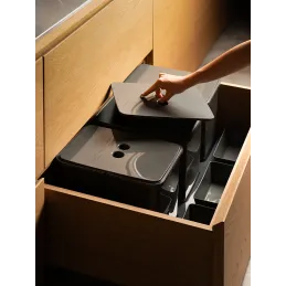 Kanta za otpad za ladicu SEPAROX 600 mm 1x16L + 2x8L / Antracit