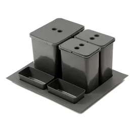 Kanta za otpad za ladicu SEPAROX 600 mm 1x16L + 2x8L / Antracit