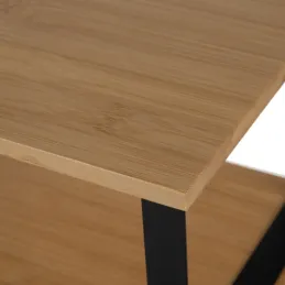 Set 2 komada kuhinjskih odlagališnih polica STAND / Crna - drvo