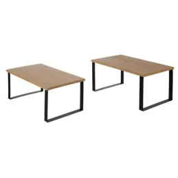 Set 2 komada kuhinjskih odlagališnih polica STAND / Crna - drvo