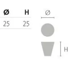 Ručka knopka MANGO / Bakar