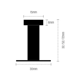 Vješalica LIONEL Mini / Crna mat