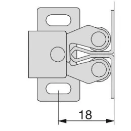 Osiguravajuća brava za vrata - 10 kom / Patina