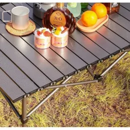 Sklopivi kamping stol CATERING 950 x 560 mm / Crni