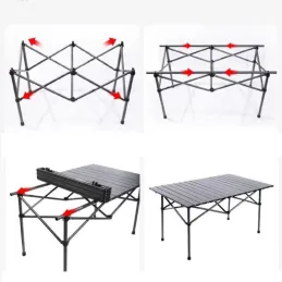 Sklopivi kamping stol CATERING 950 x 560 mm / Crni