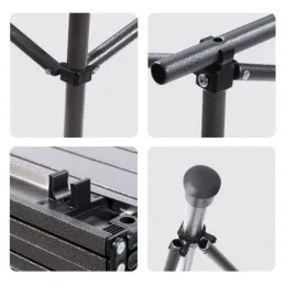 Sklopivi kamping stol CATERING 950 x 560 mm / Crni