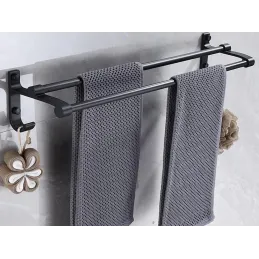 Kupaonska polica VALIA / Crna mat