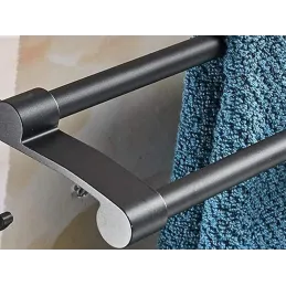 Kupaonska polica VALIA / Crna mat