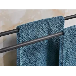 Kupaonska polica VALIA / Crna mat