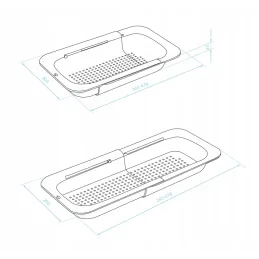 Odkapljač za kuhinjski sudoper SADIA / Siva