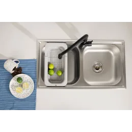 Odkapavač za kuhinjski sudoper SADIA / Bijela