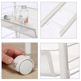 Kolica za odlaganje na kotačićima ELEGAN / Mat bijela