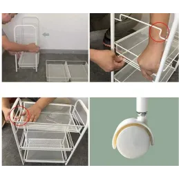 Kolica za odlaganje na kotačićima ELEGAN / Mat bijela