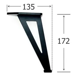 Namještajna nožica JAPAN / Crna mat