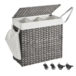 Ratanova košara za rublje ASTRA 140L / Crna