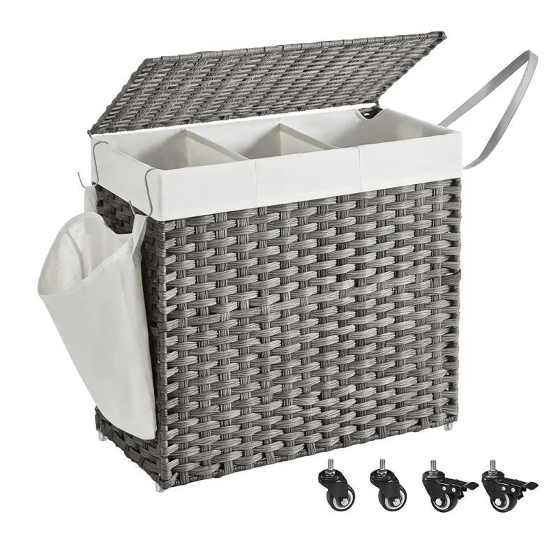 Ratanova košara za rublje ASTRA 140L / Crna