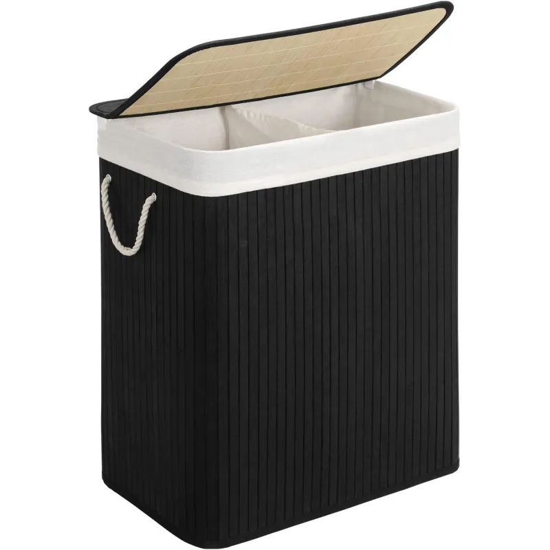 Košara za rublje GLAMUR 100L / Crna