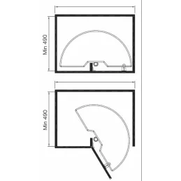 Karusel Elegance 180° / sjajni krom