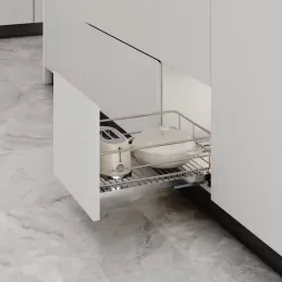 Potpuno izvlačna rešetka ALIANCE s ublaživačem / Sjajni krom