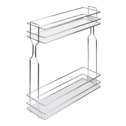 Izvlačna košara ECONOM PUSH (Otvaranje bez ručki) / Krom