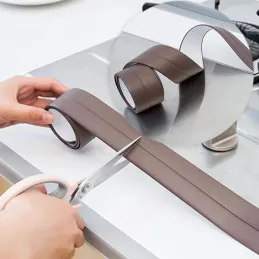 Samoljepljiva brtva za kuhinju i kupaonicu 2,2m / Smeđa