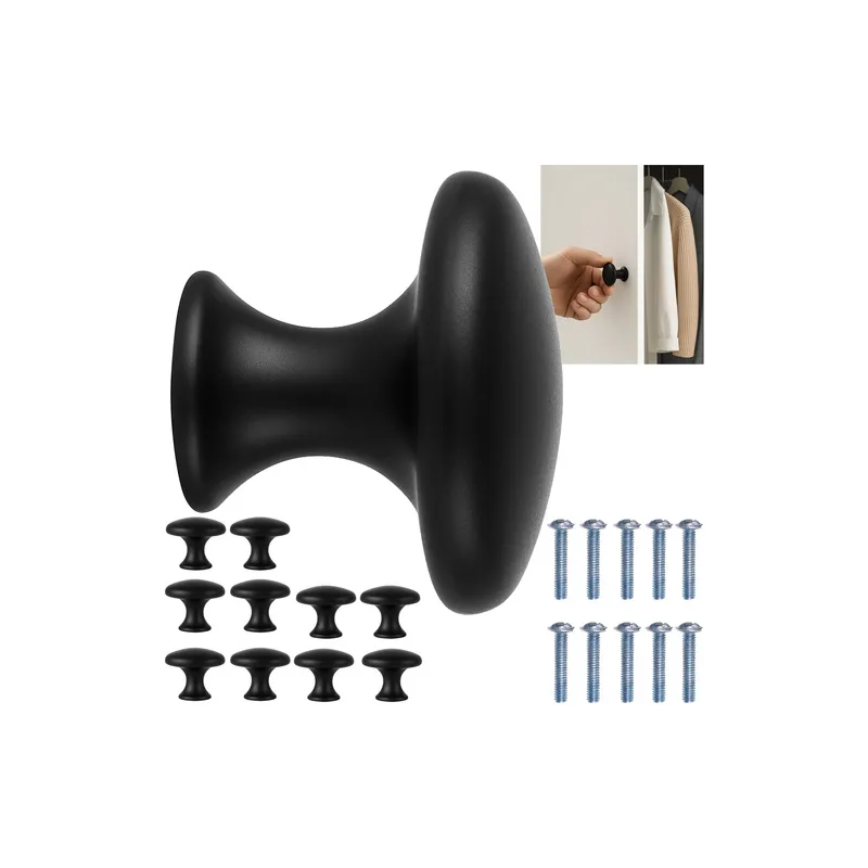 Set od 10 komada ručki LILIANA / Crna mat